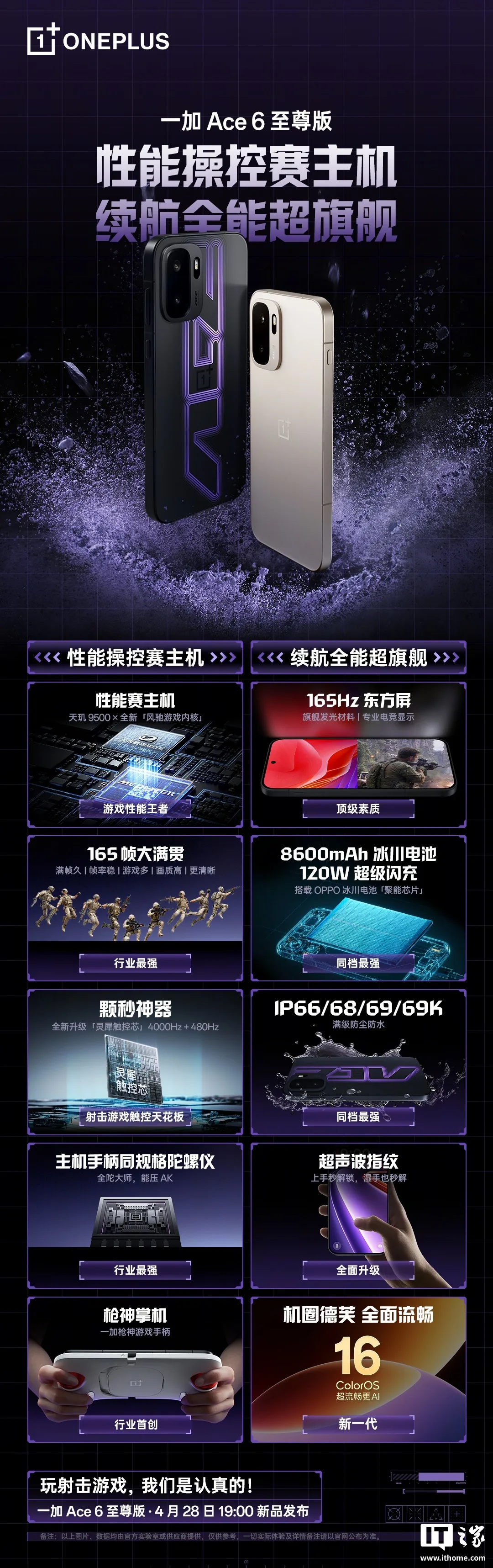 OnePlus Ace 6 Supreme cu ecran de 165Hz și baterie de 8600mAh, ideal pentru gaming.