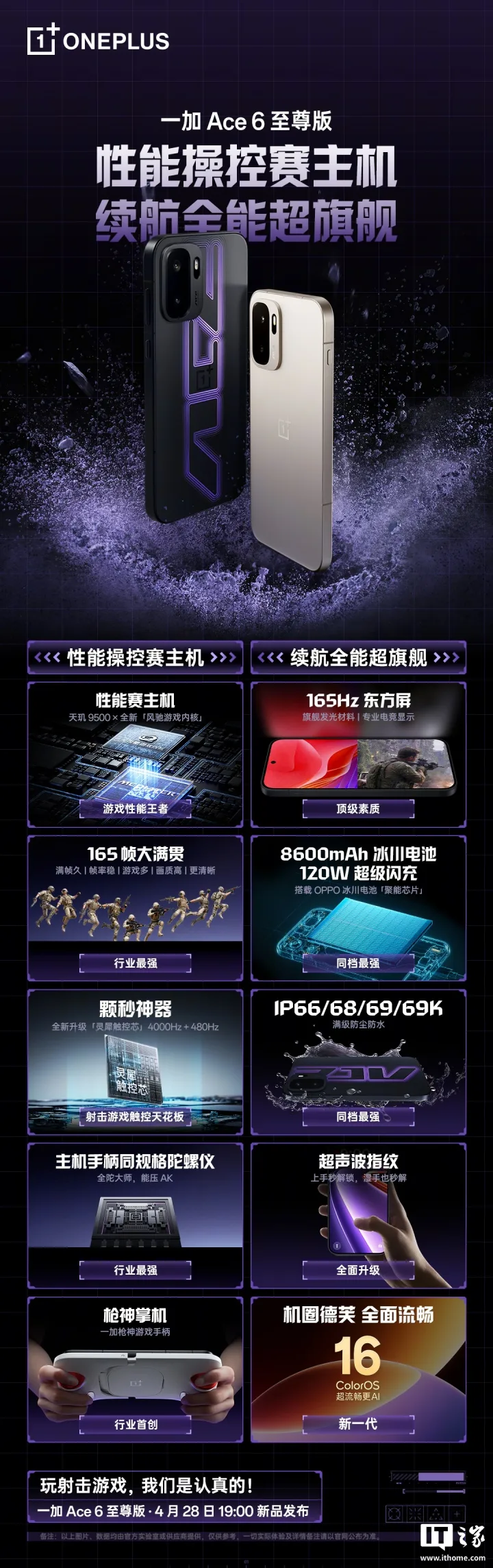 OnePlus Ace 6 Supreme cu ecran de 165Hz și baterie de 8600mAh, ideal pentru gaming.