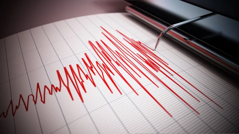 Seismograf care înregistrează activitatea seismică din România.