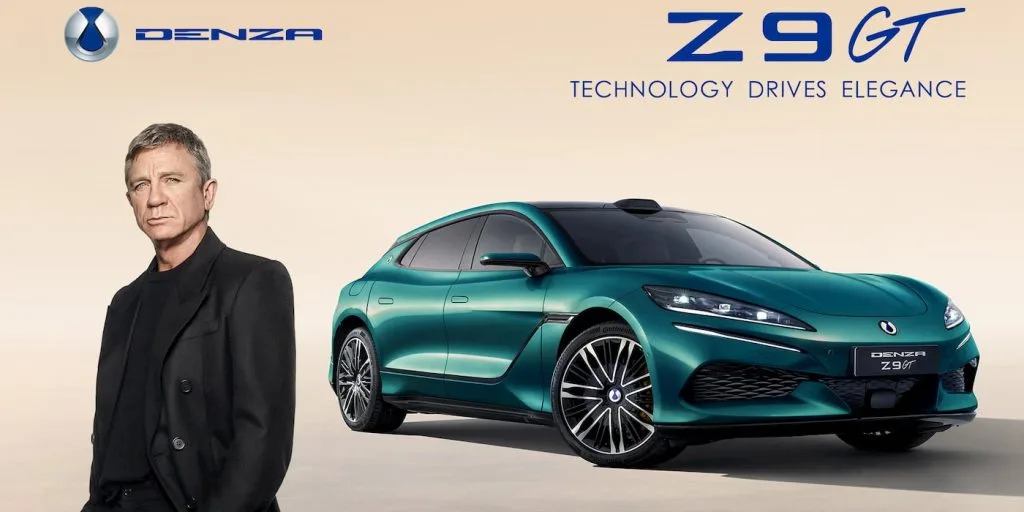 Denza Z9 GT, un vehicul electric de lux, cu design elegant și tehnologie avansată.