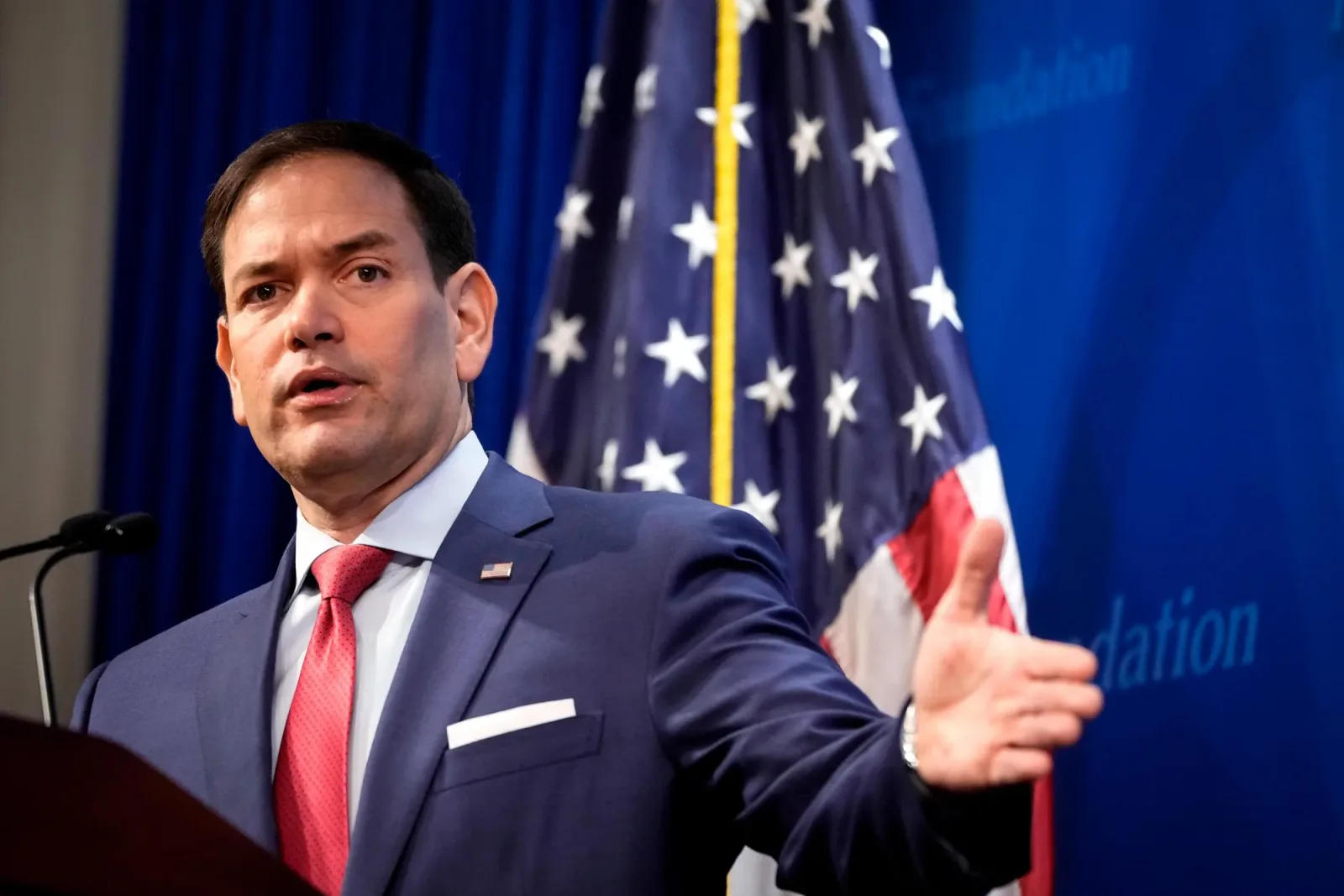 Marco Rubio discută despre securitatea NATO în Suedia.