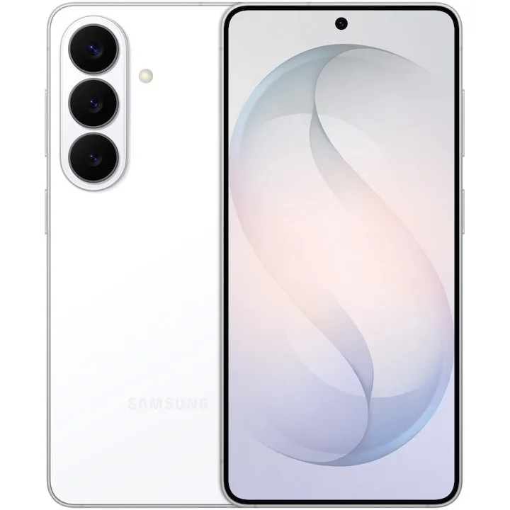 Samsung Galaxy S26 cu un design rafinat și cameră avansată.