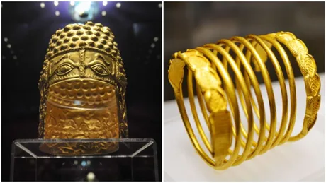 Coiful dacic și brățările din aur, simboluri ale istoriei românești, recuperate recent.