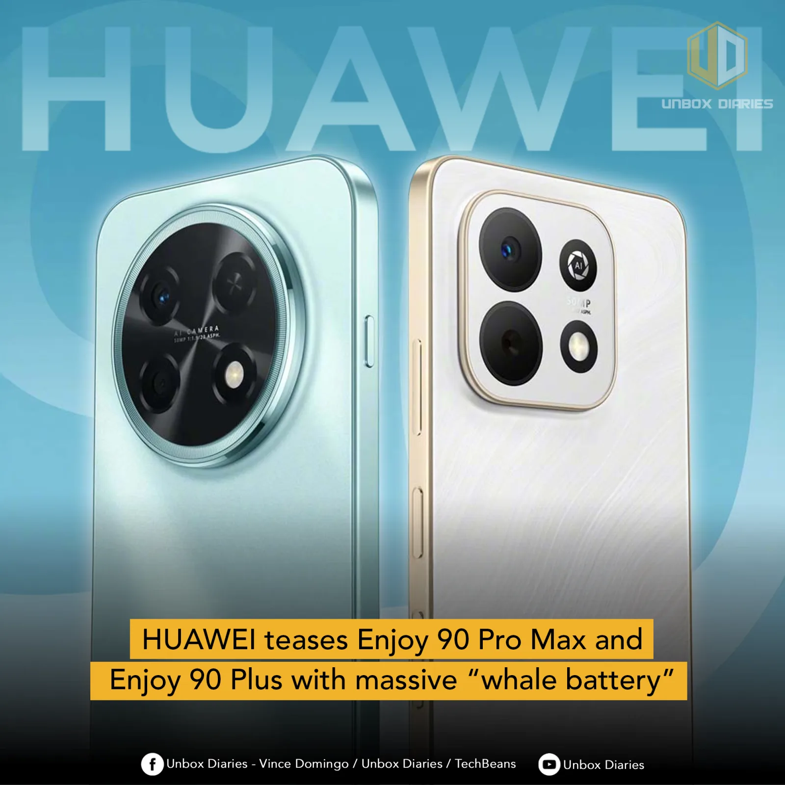 Huawei Enjoy 90 Pro Max cu design elegant și baterie de 8000mAh