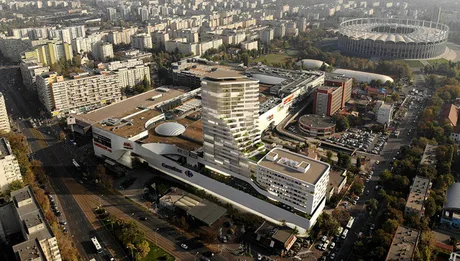 Extinderea Mega Mall cu apartamente și magazine în București, schimbare semnificativă a proiectului.