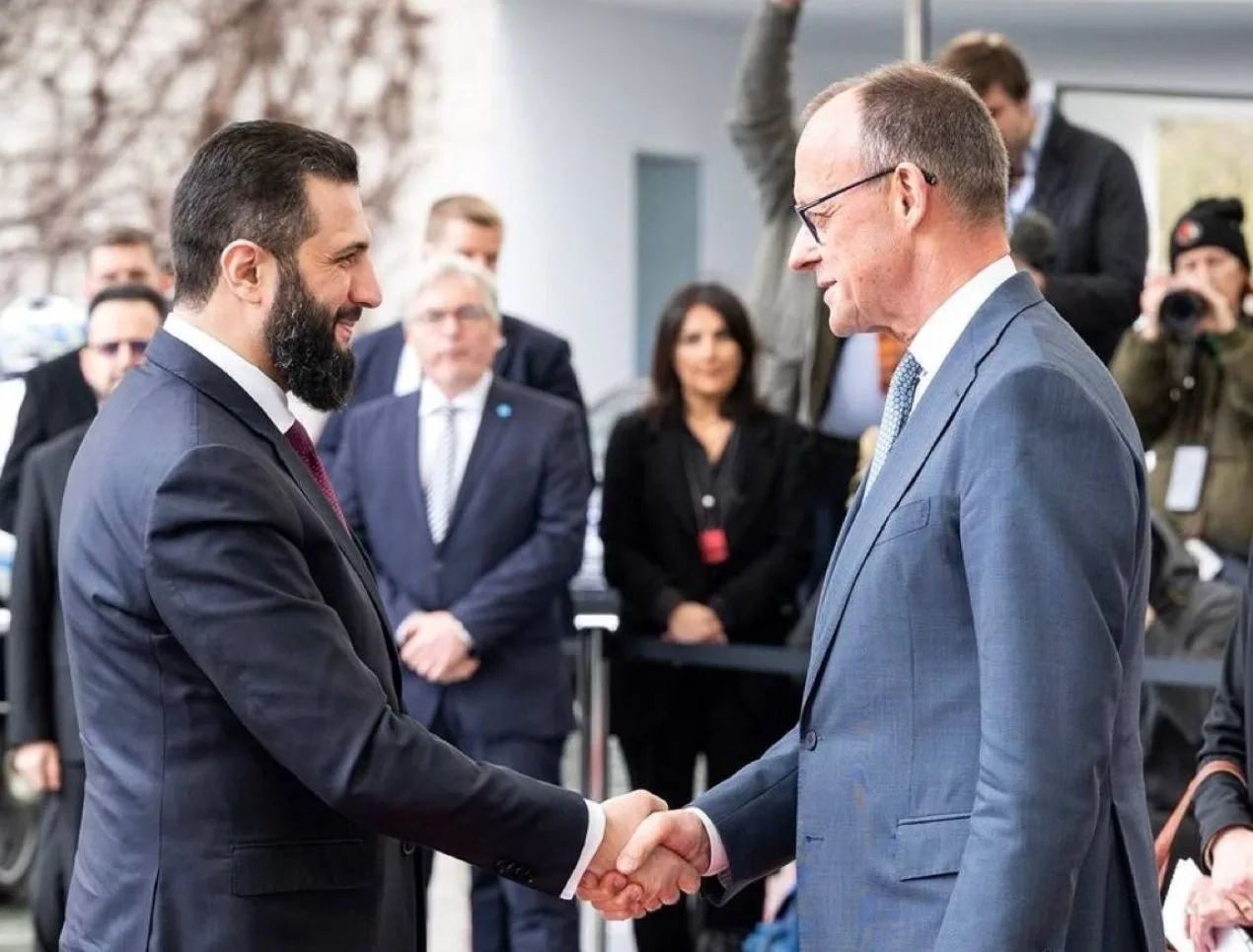 Întâlnirea dintre liderii german și sirian pentru discuții despre refugiați.