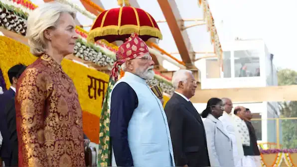 Lideri europeni și indieni la un summit important pentru comerț.