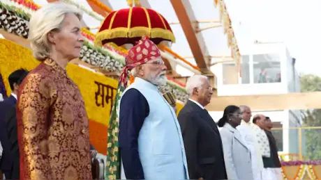 Lideri europeni și indieni la un summit important pentru comerț.