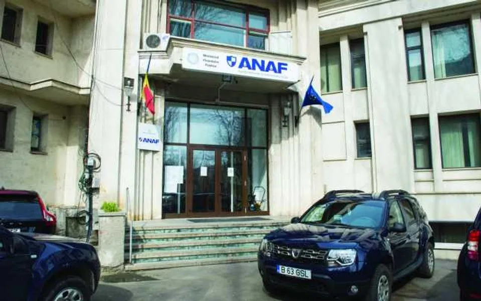 Sediul ANAF, unde se discută despre datoriile firmelor fără conturi bancare.
