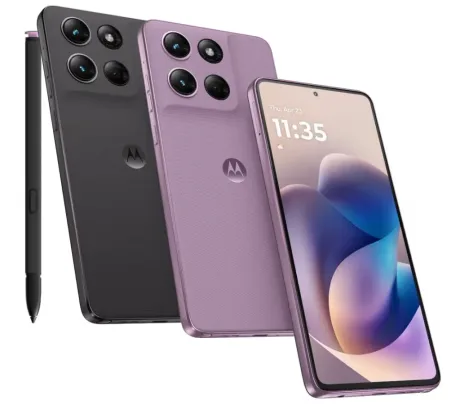 Telefoane Motorola cu design modern și stylus inclus.