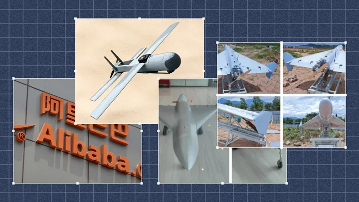 Alibaba elimină anunțuri cu drone militare camuflate în produse civile.