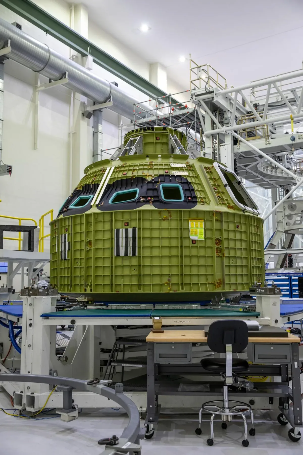 Nava Orion pregătită pentru misiunea Artemis la NASA.