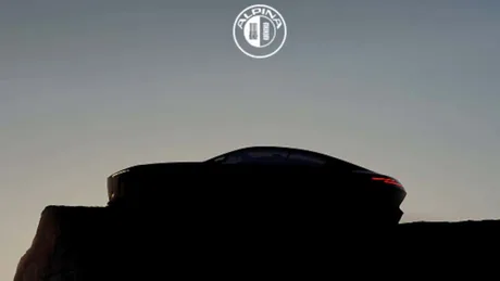 Silhouette elegantă a unui coupé de lux, prefigurat de Alpina.