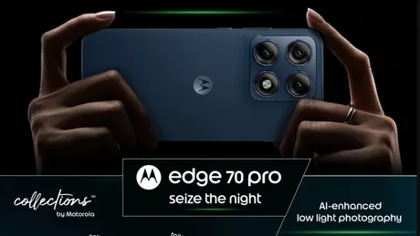 Motorola Edge 70 Pro cu camere triple și ecran pOLED de 144Hz
