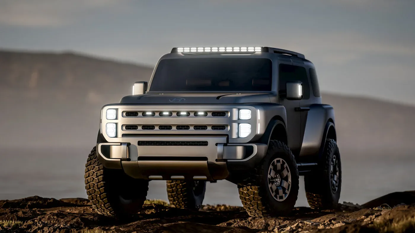 Concept de pickup electric Hyundai cu design robust și caracteristici off-road.