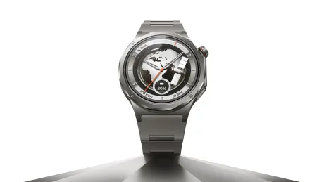 Ceas inteligent din titan cu monitorizare avansată a sănătății și autonomie extinsă.