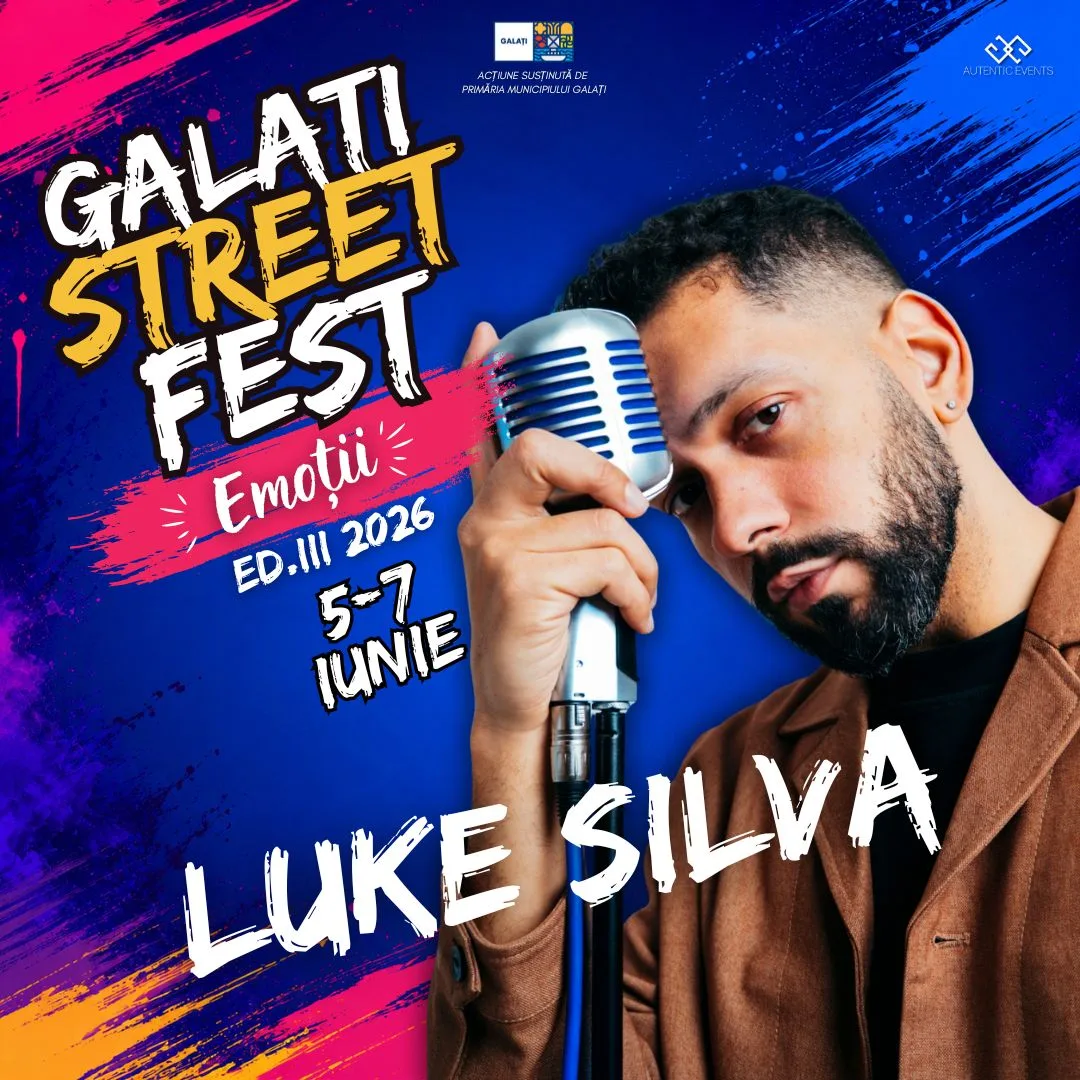 Luke Silva, artist invitat la Galați StreetFest 2026.