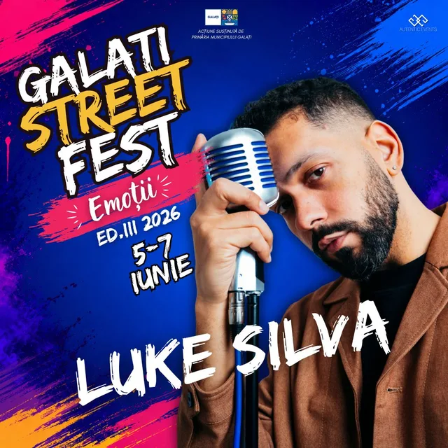 Luke Silva, artist invitat la Galați StreetFest 2026.