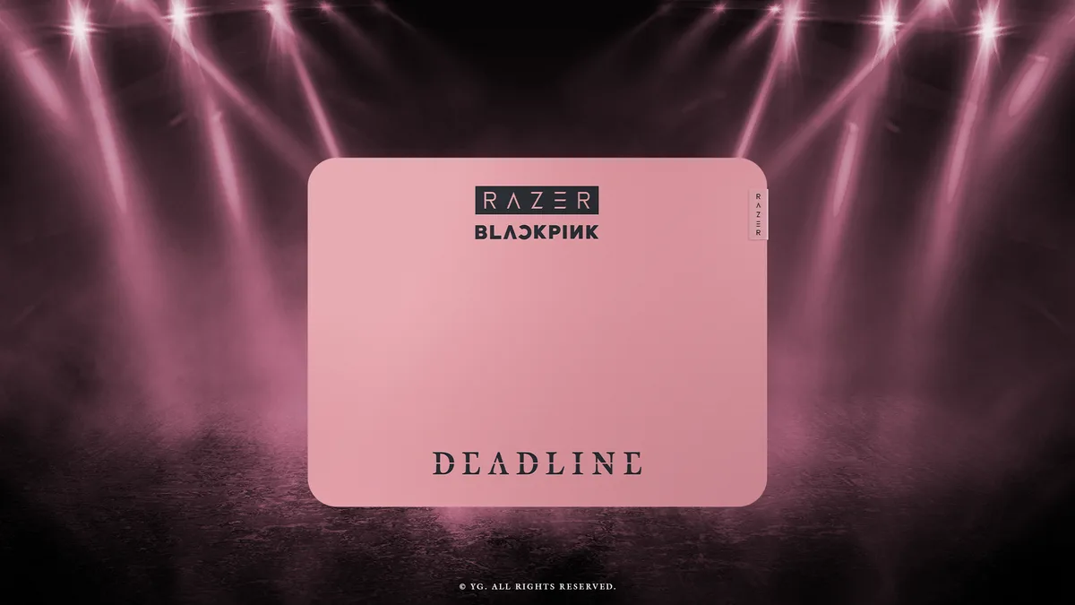 Mousepad Razer BLACKPINK cu design roz, dedicat fanilor trupei.