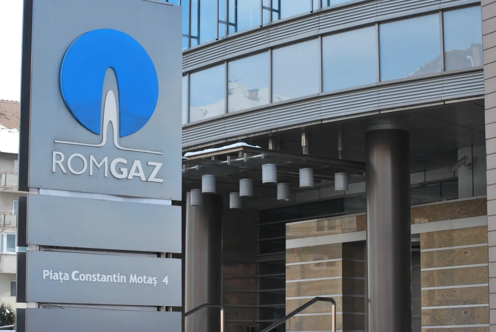 Sediul Romgaz, un important furnizor de gaze naturale din România.