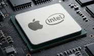 Cip Apple Silicon pe un circuit imprimat, testat la Intel.