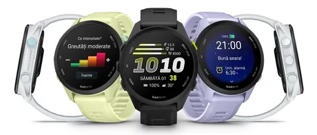 Ceas sport Garmin Forerunner 170 cu ecran AMOLED și funcții avansate.