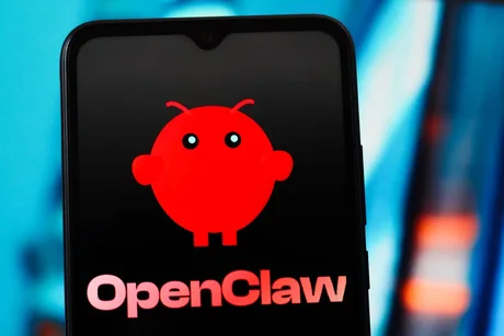 Logo-ul OpenClaw pe un fundal colorat, simbolizând controversa recentă.