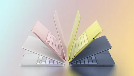 Laptopuri MacBook Neo 2 în culori variate, cu design modern și elegant.