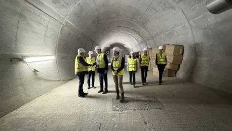 Vizită în tunelul de la Curtea de Argeș, parte a autostrăzii A1 Pitești-Sibiu.