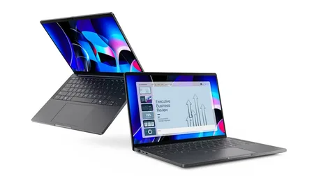 Laptop subțire Dell Pro Premium, ideal pentru executivi, cu carcasă din magneziu.