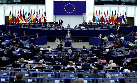 Ursula von der Leyen discutând despre restricțiile internetului în Rusia.