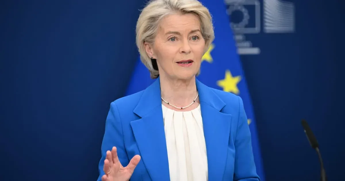 Ursula von der Leyen discutând despre armistițiul dintre Israel și Liban.
