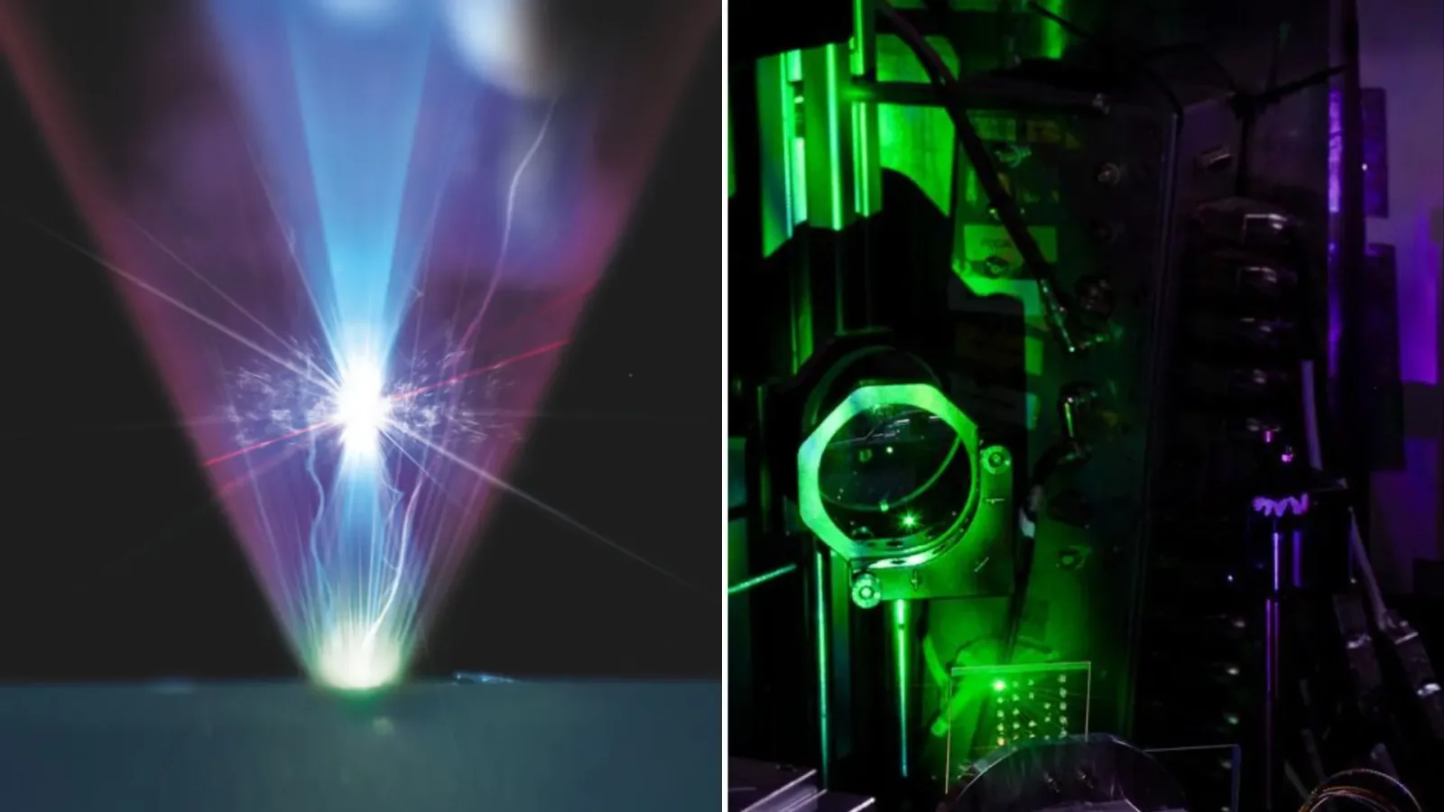 Tehnologie avansată pentru generarea luminii puternice în laborator.