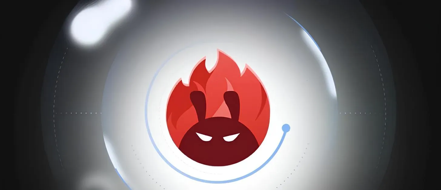 Logo AnTuTu cu flacără, simbolizând performanța smartphone-urilor.