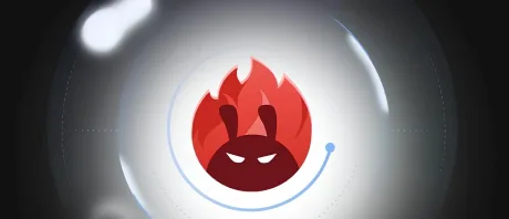 Logo AnTuTu cu flacără, simbolizând performanța smartphone-urilor.