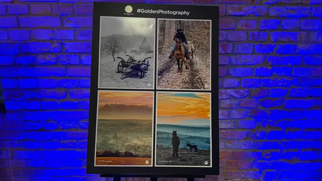 Fotografii expuse la evenimentul Golden Photography în București.