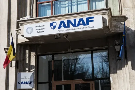 Sediul ANAF din București, simbol al luptei împotriva evaziunii fiscale.