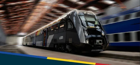 Tren modern Leon, pregătit pentru transportul călătorilor în România.