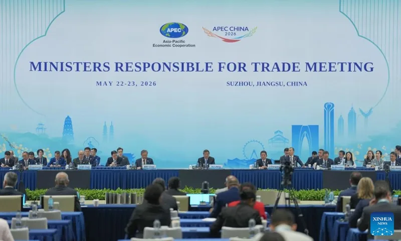 Reuniune APEC la Suzhou, cu miniștri responsabili de comerț din Asia-Pacific.