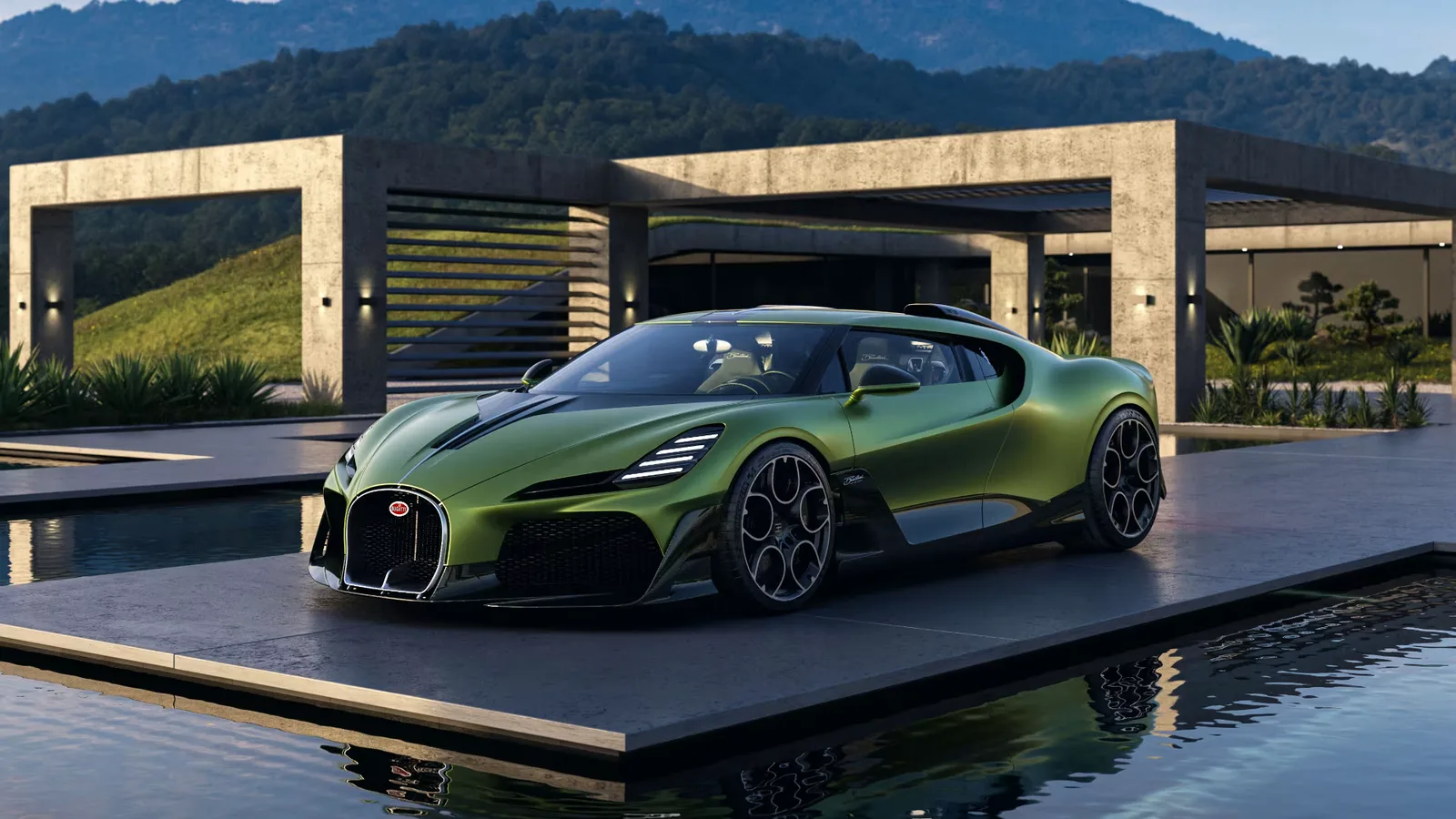 Un model Bugatti impresionant, cu un design unic și motor W16.