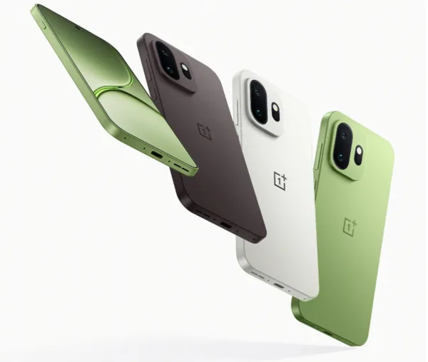 Smartphone-uri OnePlus 15T în diverse culori, evidențiind designul modern.