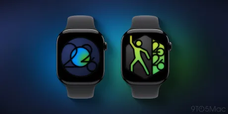 Două ceasuri Apple Watch cu provocări de activitate pentru utilizatori.