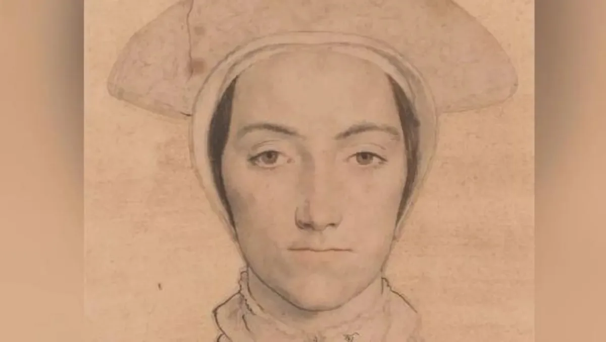 Schiță istorică ce ar putea reprezenta pe Anna Boleyn.