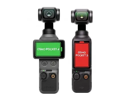 Compararea modelelor Osmo Pocket 4 și 3, evidențiind îmbunătățirile aduse.