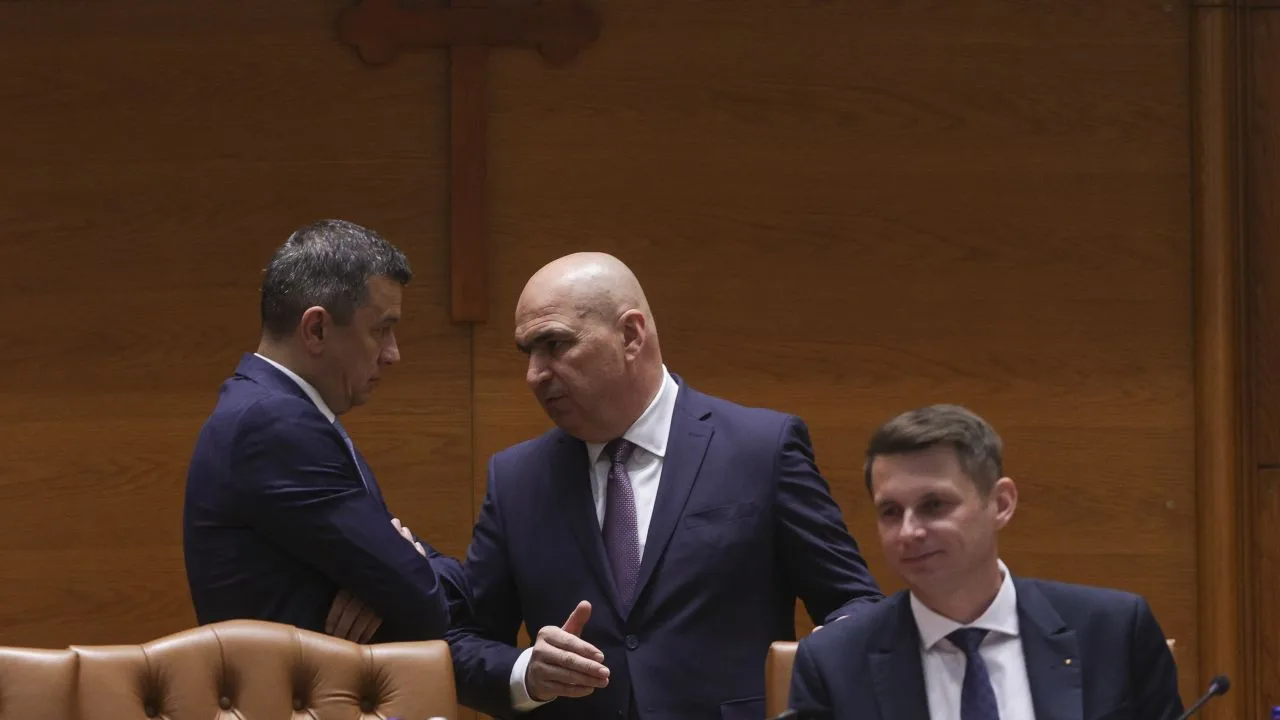 Discuții tensionate între liderii politici în Parlamentul României.