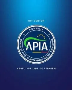 Logo-ul APIA, agenția dedicată fermierilor din România.