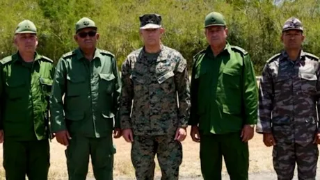 Oficiali militari din SUA și Cuba la o întâlnire pentru discuții de securitate.