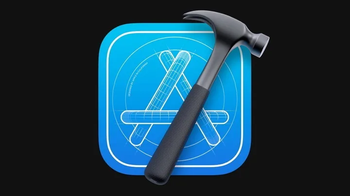 Logo-ul App Store cu un ciocan, simbolizând dezvoltarea aplicațiilor.