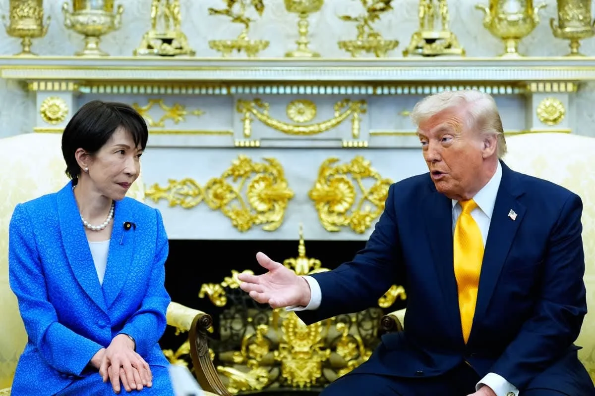 Donald Trump și premierul Japoniei într-o întâlnire tensionată la Casa Albă.