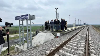 Ministrul Ciprian Șerban discutând despre infrastructura României la Grădiștea.